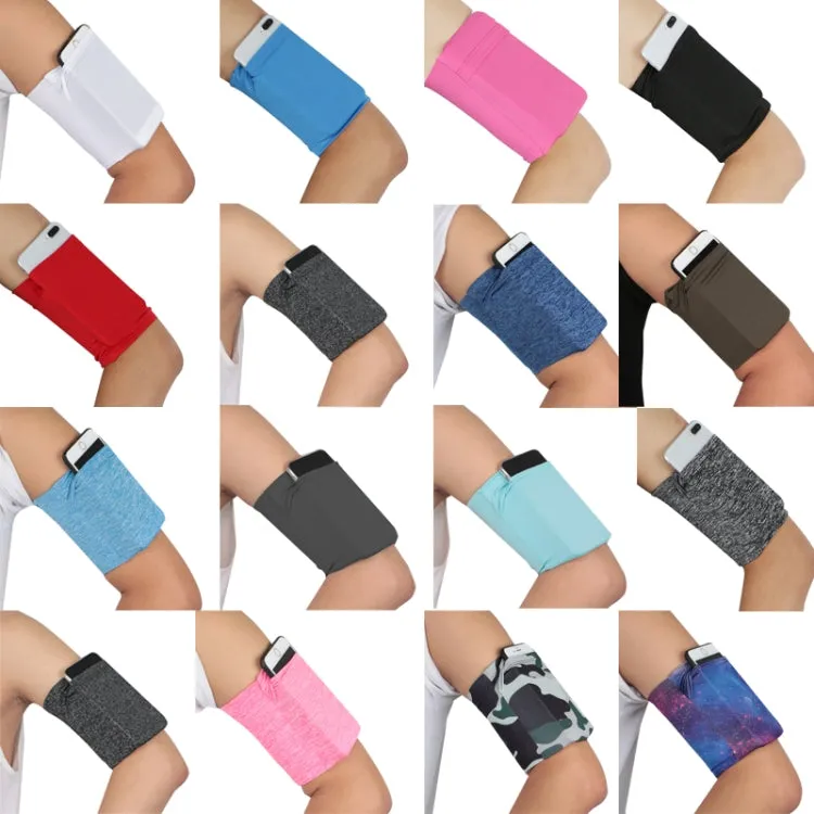 2pcs Outdoor Fitness Mobile Phone Arm Bag Sports Elastic Armbands(Camouflage)