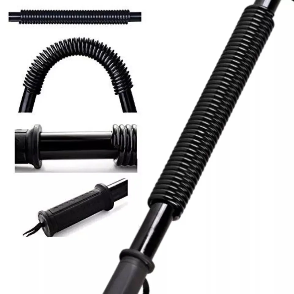 30KG 40 50 60kg Arm Power Twister Stretch Spring Bendy Bend Bar Gym Exercise