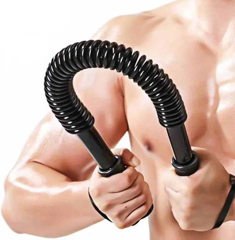 30KG 40 50 60kg Arm Power Twister Stretch Spring Bendy Bend Bar Gym Exercise