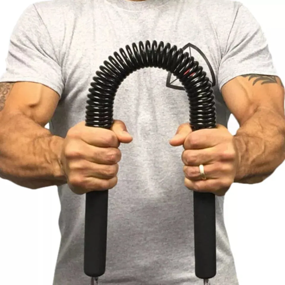 30KG 40 50 60kg Arm Power Twister Stretch Spring Bendy Bend Bar Gym Exercise