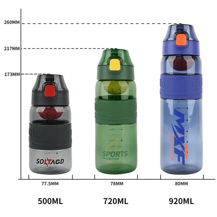 8012 Outdoor Large Capacity Sports Cup Anti-impact Fitness Kettle, Capacity: 920ml (Storm Purple)