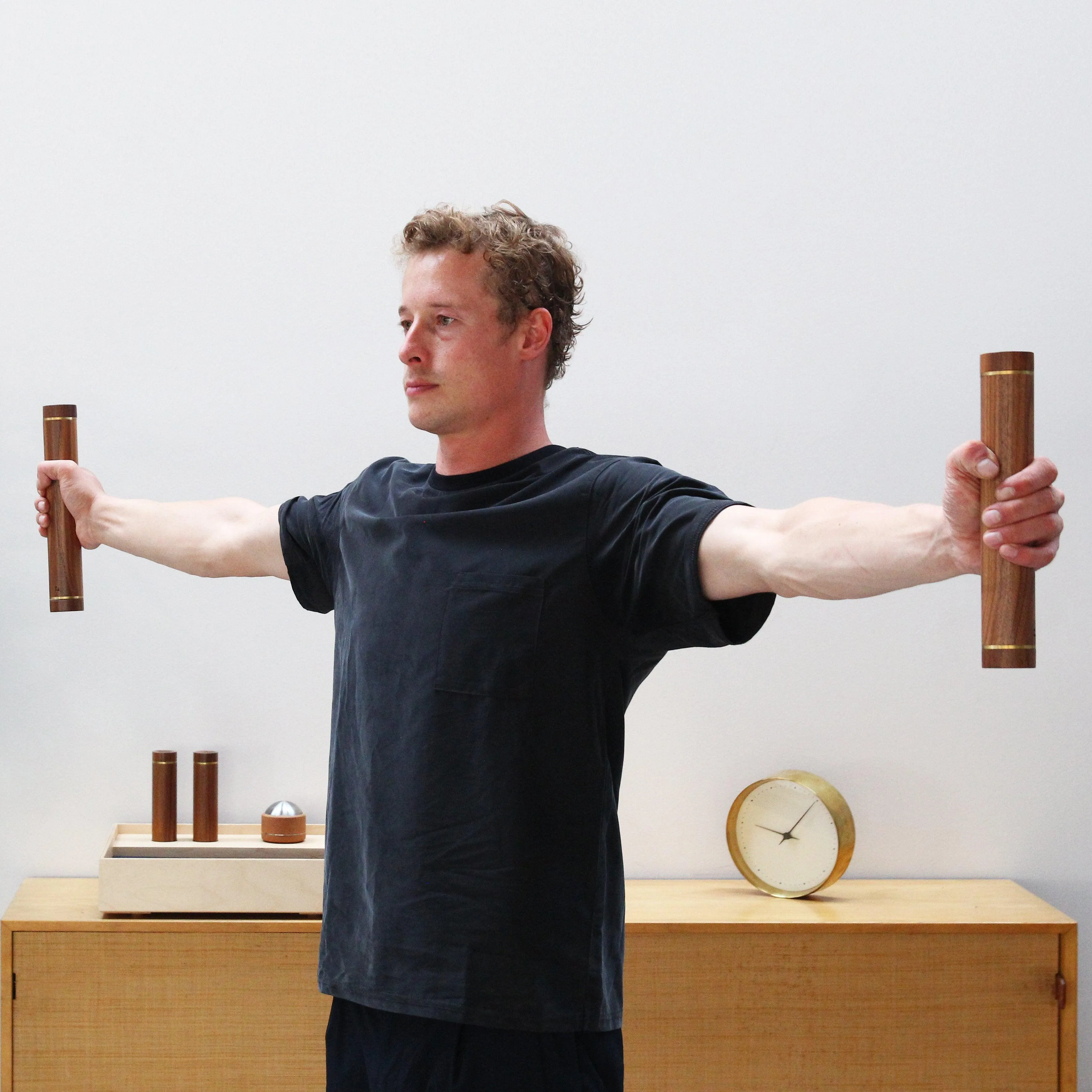 American Walnut Dumbbell Set