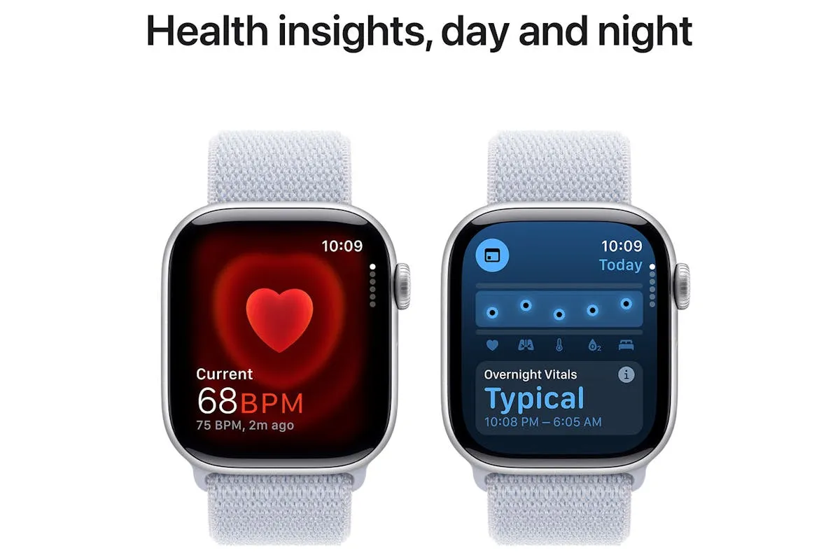 Apple Watch Series 10 GPS   Cellular | 42mm | Silver Aluminium Case with Blue Cloud Sport Loop