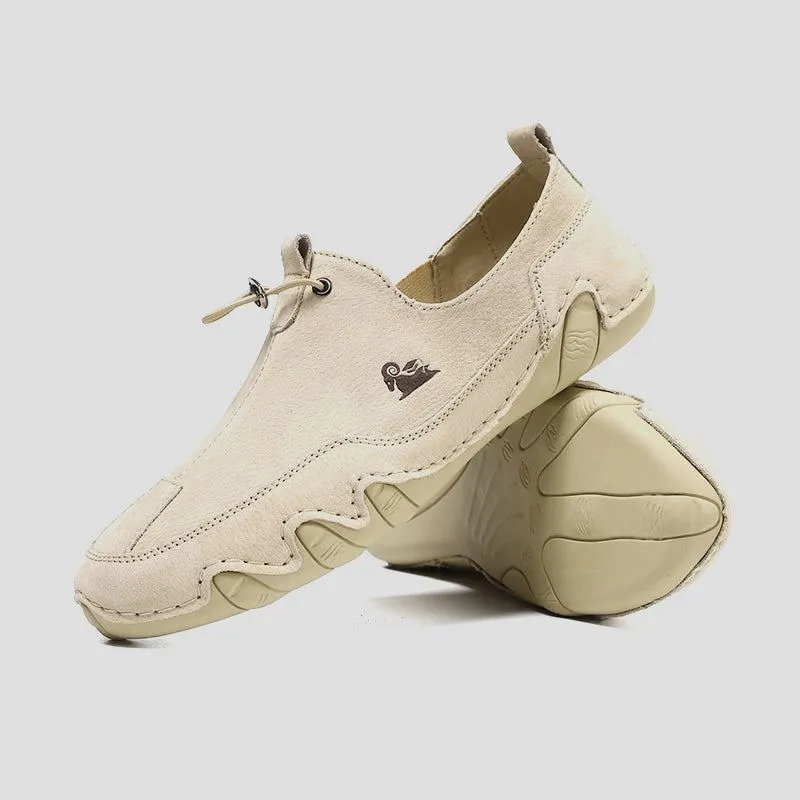 Dbeck® UrbanEase Pro: Men's Ultra-Lightweight Leather Casual Shoes For Outdoor & Cycling