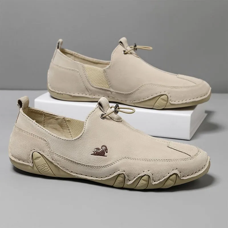 Dbeck® UrbanEase Pro: Men's Ultra-Lightweight Leather Casual Shoes For Outdoor & Cycling