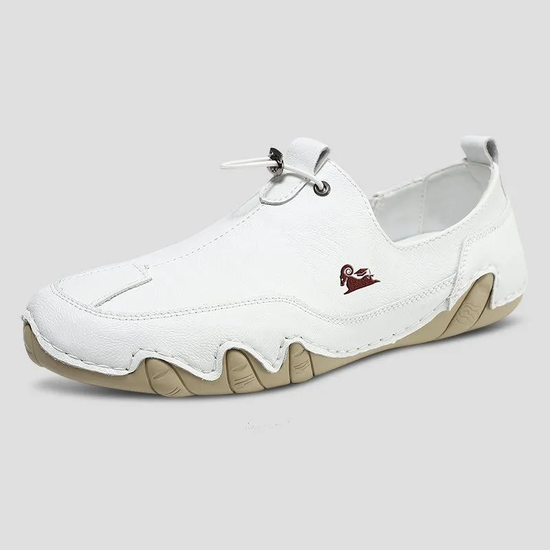 Dbeck® UrbanEase Pro: Men's Ultra-Lightweight Leather Casual Shoes For Outdoor & Cycling