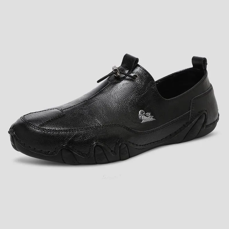 Dbeck® UrbanEase Pro: Men's Ultra-Lightweight Leather Casual Shoes For Outdoor & Cycling
