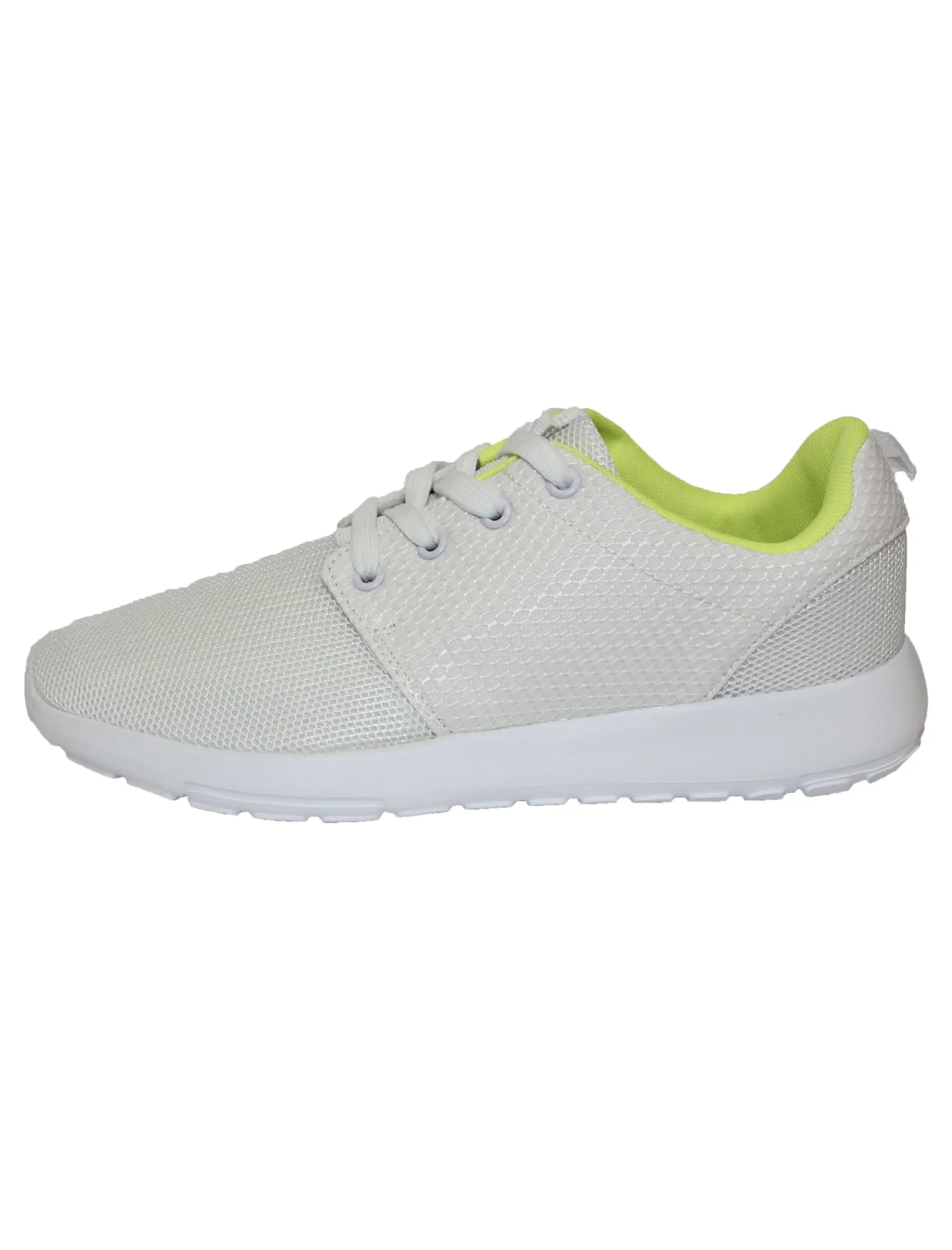 Ladies fitness trainer in white