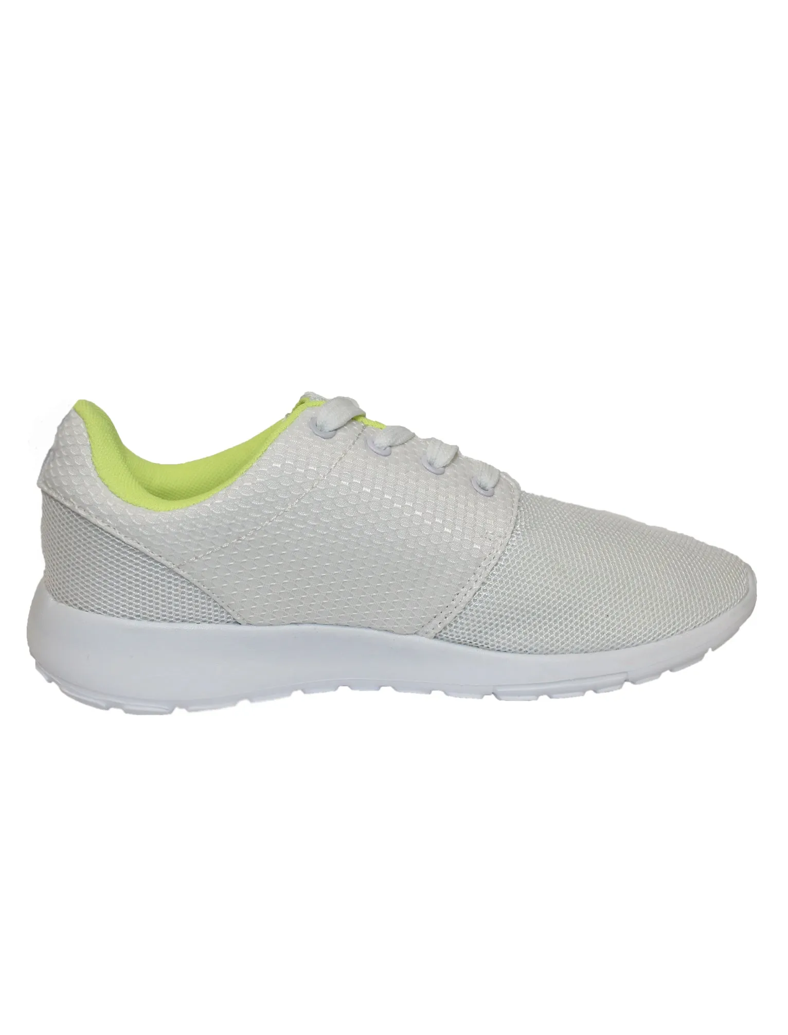Ladies fitness trainer in white