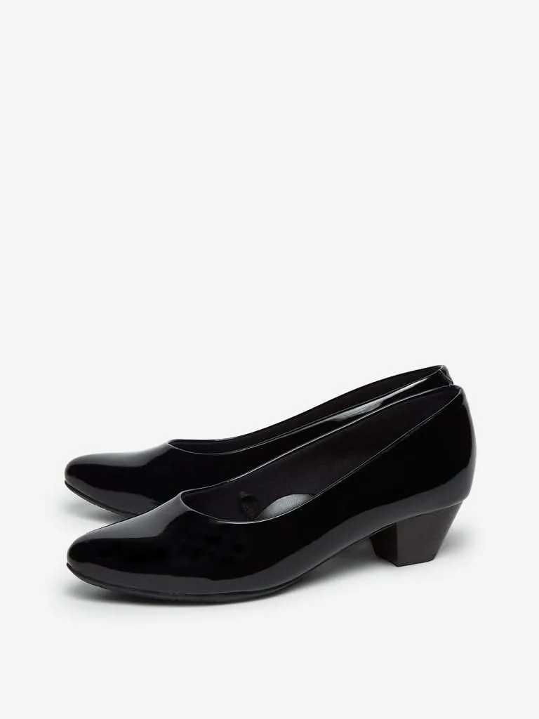 LUNA BLU Black Court Shoes