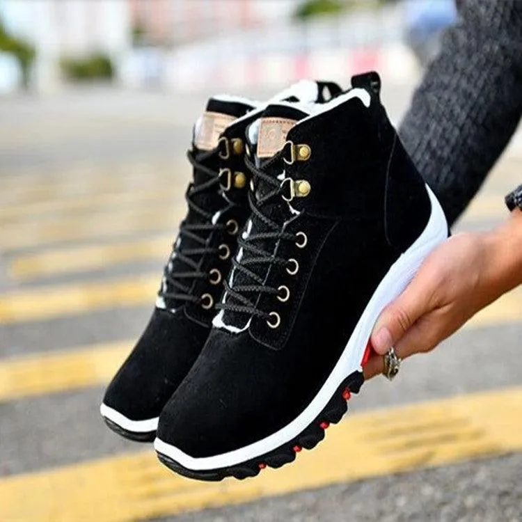 Men's Winter Fur-Lined Snow Boots - Warm, Slip-Resistant Outdoor Footwear