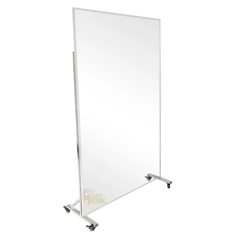 Shatterproof Framed Mirror on Wheels
