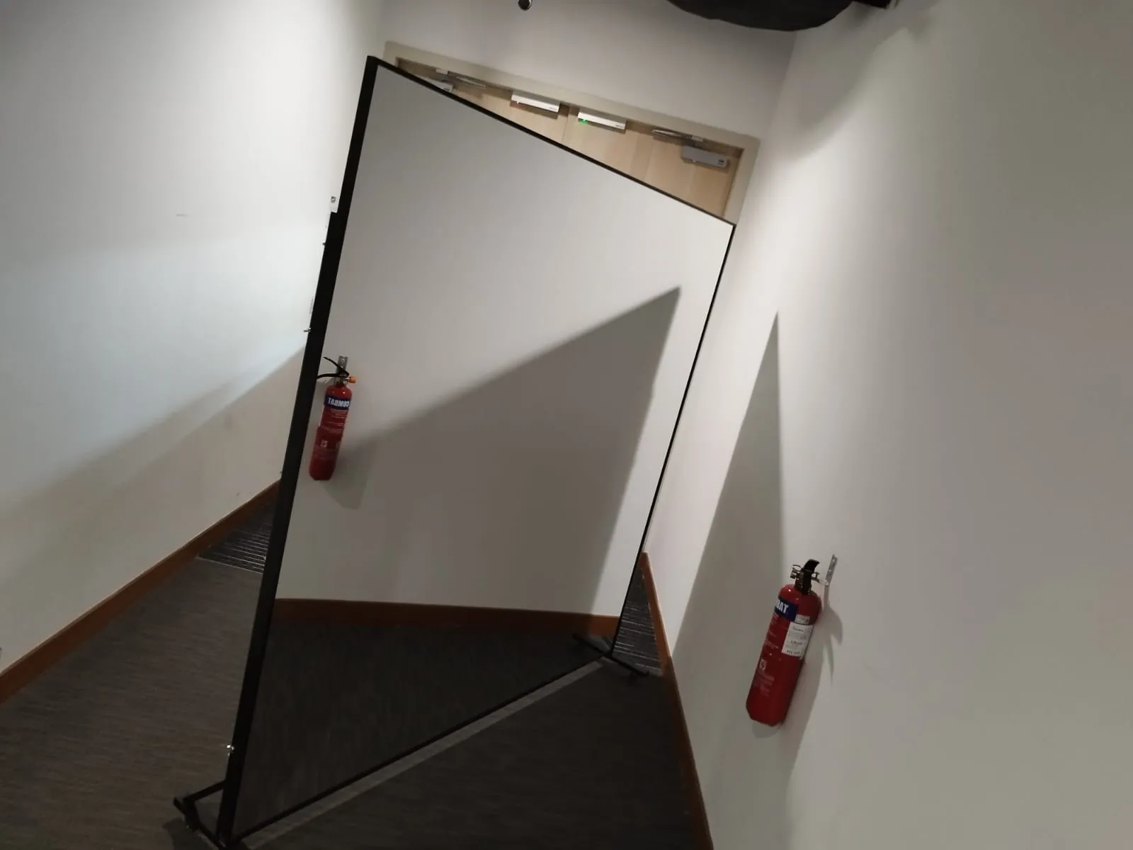 Shatterproof Framed Mirror on Wheels