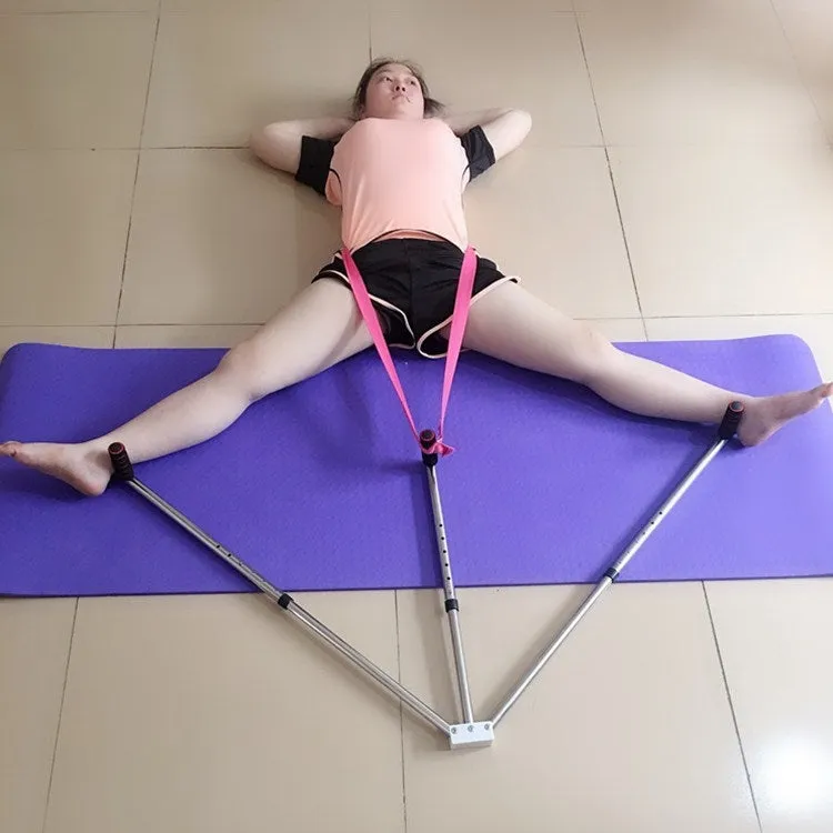 Stainless Steel One Word Horse Training Device Ligament Stretcher Yoga Dance Stretcher, Style:9 Hole Adjustment Edition