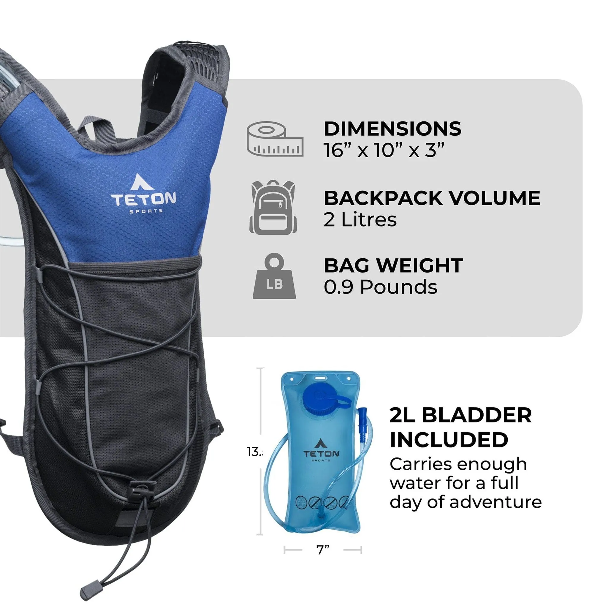 Teton Sports TrailRunner 2l Hydration Pack in Riverside