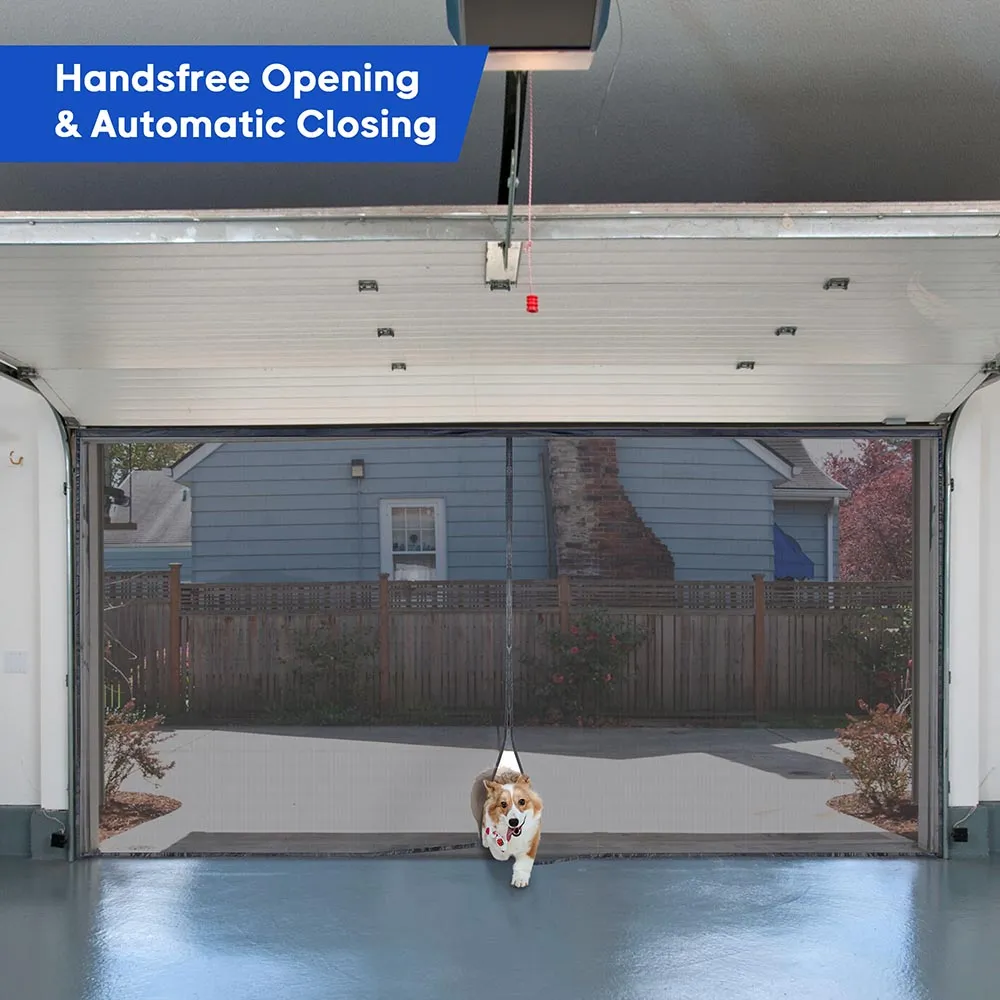 TheLAShop 16'x7' Door Screen Magnetic Mosquito Net for Garage Door