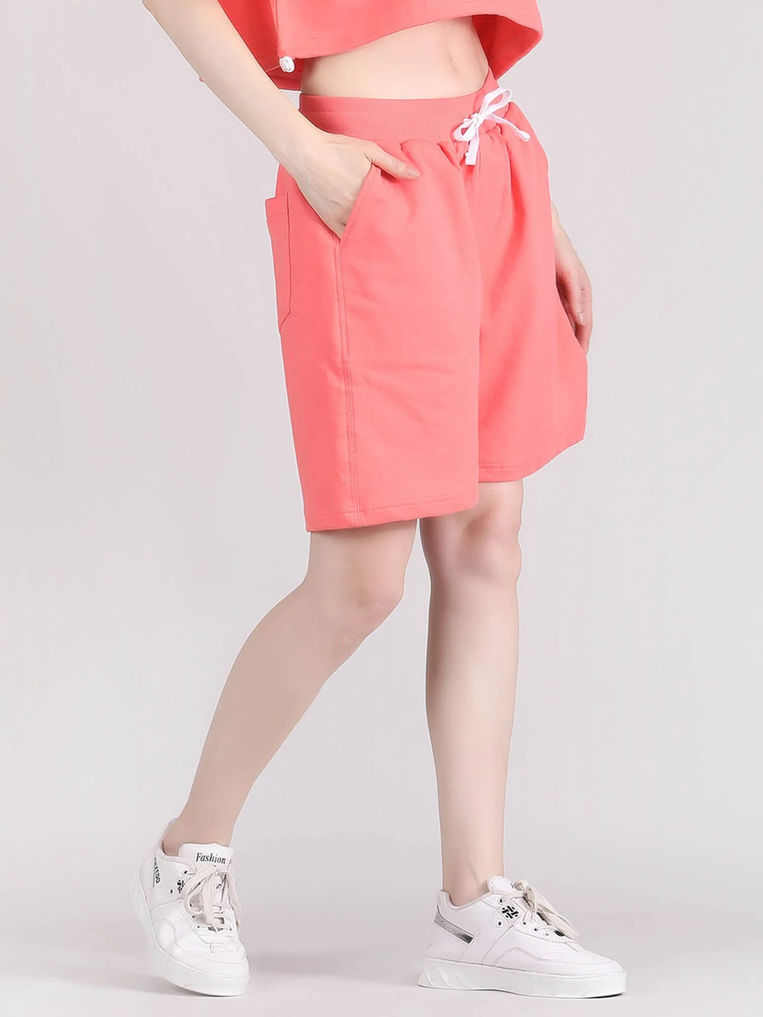 womens knee length shorts