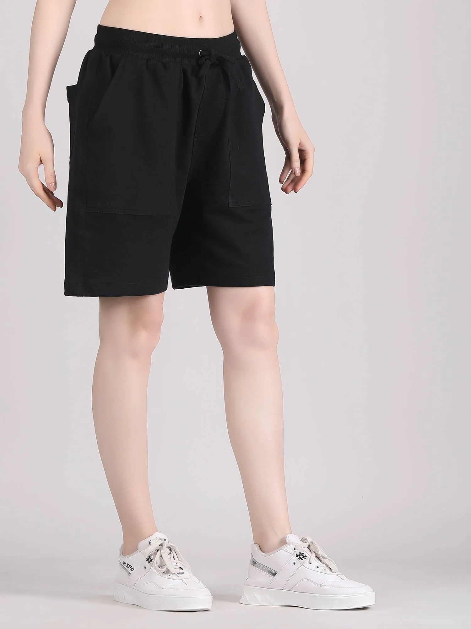 womens knee length shorts