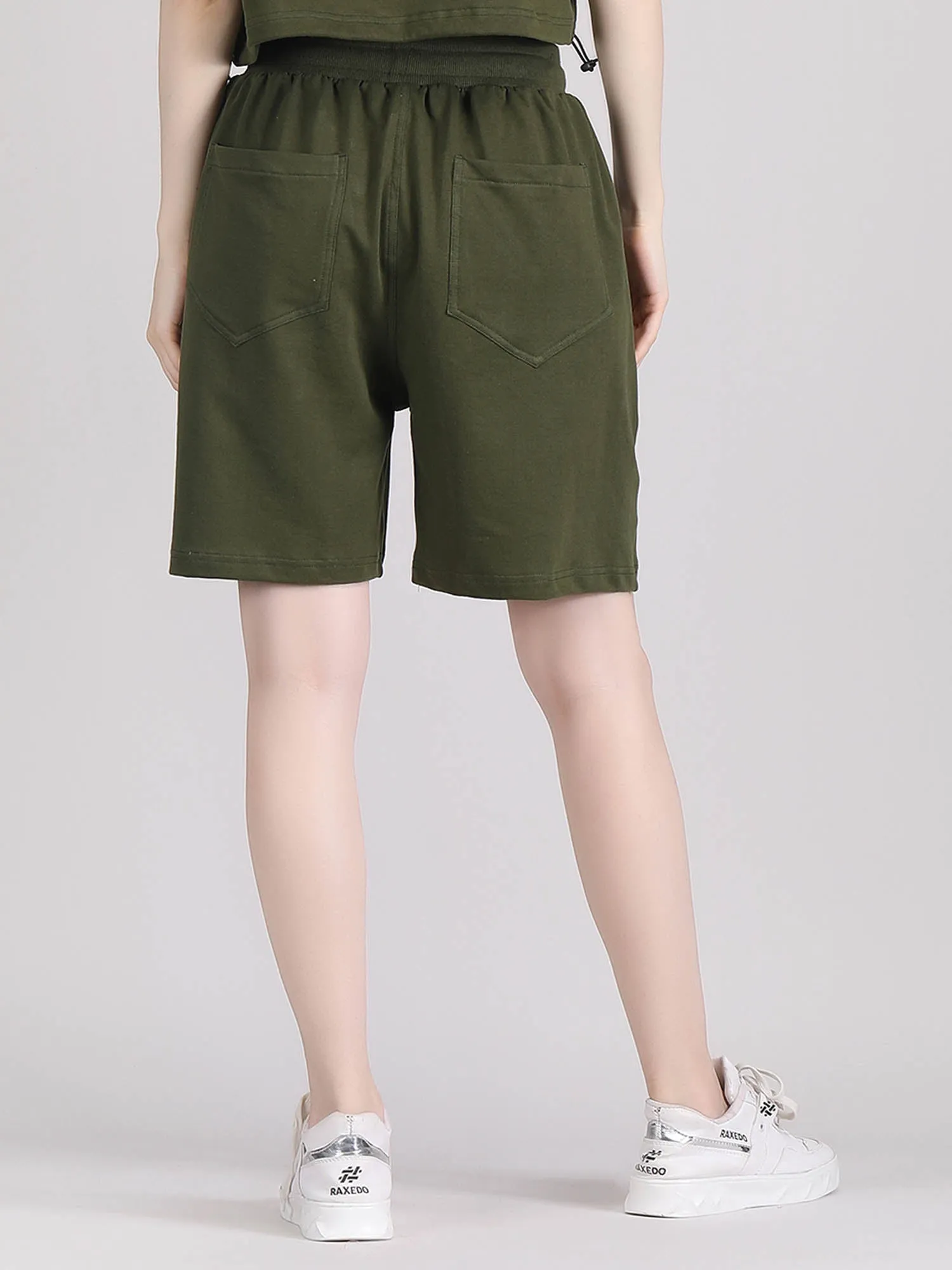 womens knee length shorts