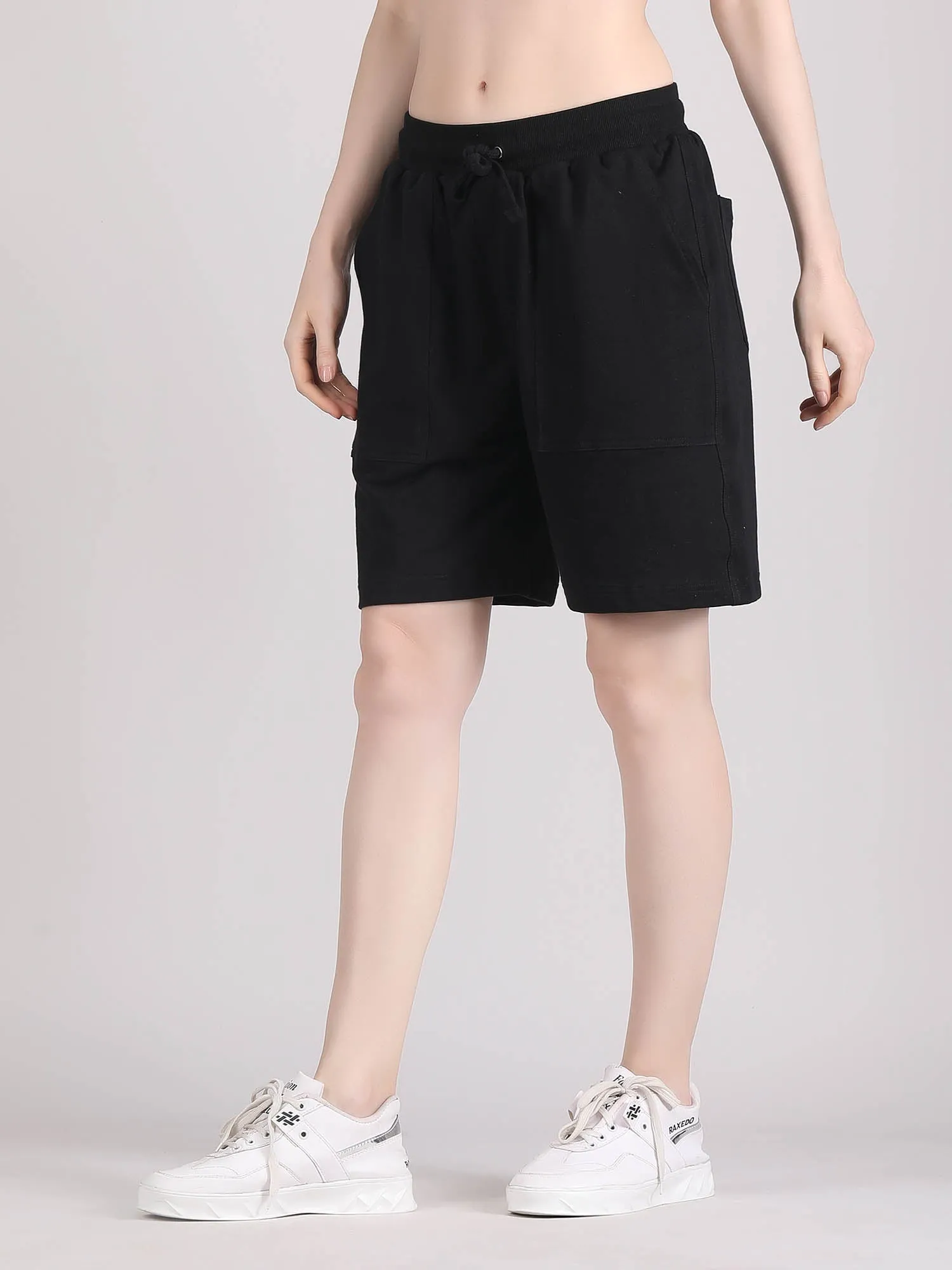 womens knee length shorts